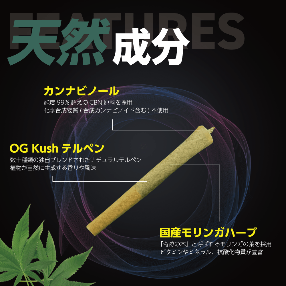 【高濃度】CBNジョイント - OG Kush - Drowse